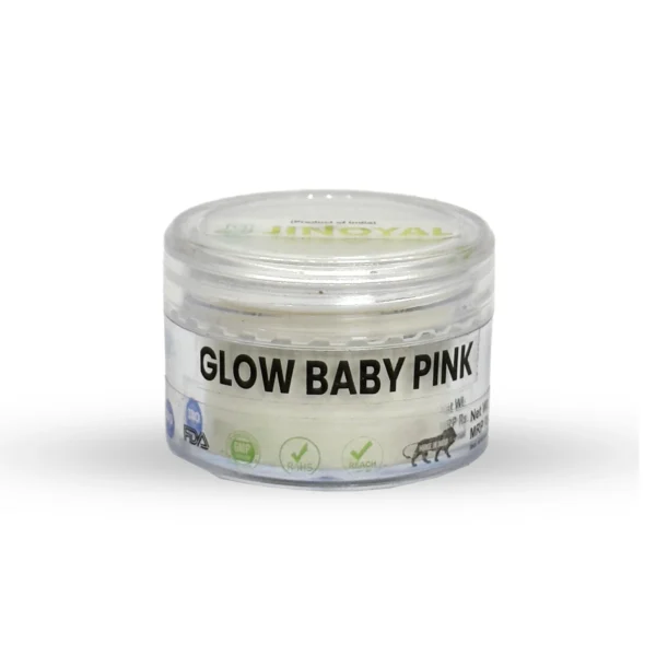 Glow in the Dark Pigment - Baby Pink